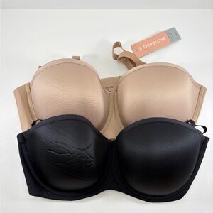 ThirdLove Black and Nude Bras 40C